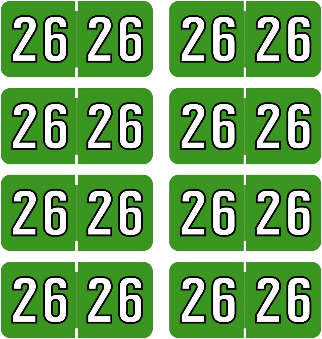 2026 Year Stickers, Doctor Stuff 2026 Chart Stickers/Medical Files Labels/Patient Charts Labels/Teacher Must Haves/File Folders Tab-500pcs, 3/4" x 1-1/2"