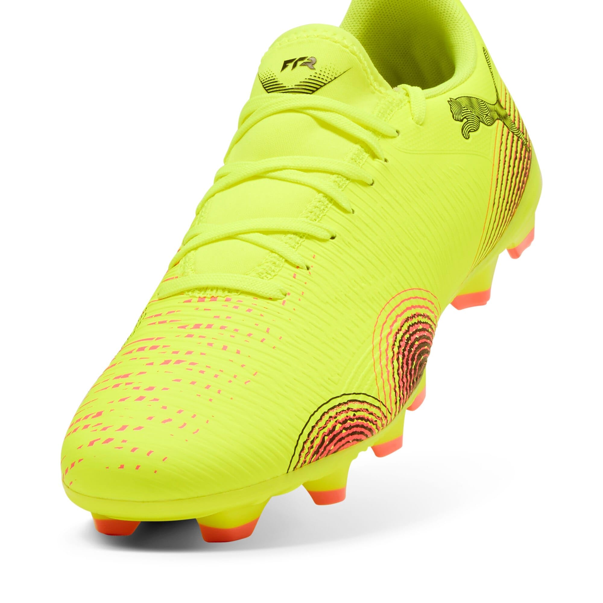 Puma - Future 8 Play FG/AG, Zapatillas de fútbol Unisexo, Yellow Alert-Puma Black-Sun Struck,