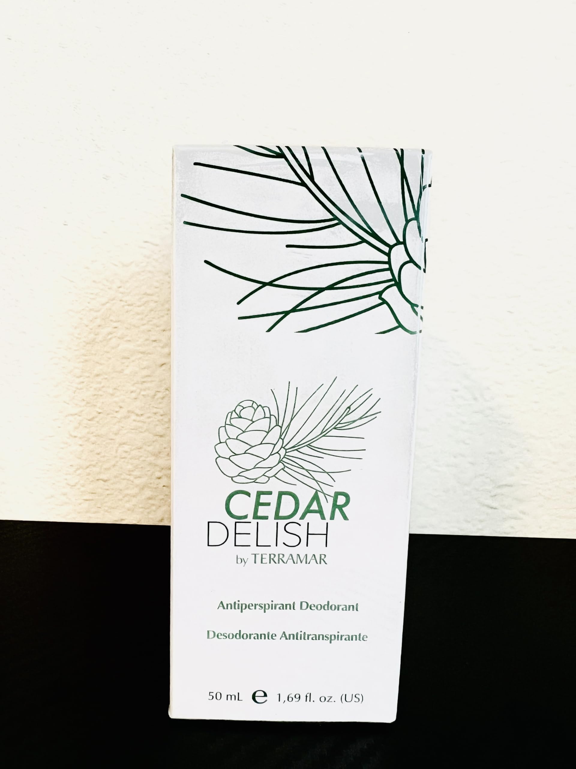 Terramar Antiperspirant Deodorant for Men - Aqua Marine/Cedar Delish (Choose Scent) - Long-Lasting Odor & Wetness Protection, Gentle Formula, Quick-Drying (Cedar Delish)