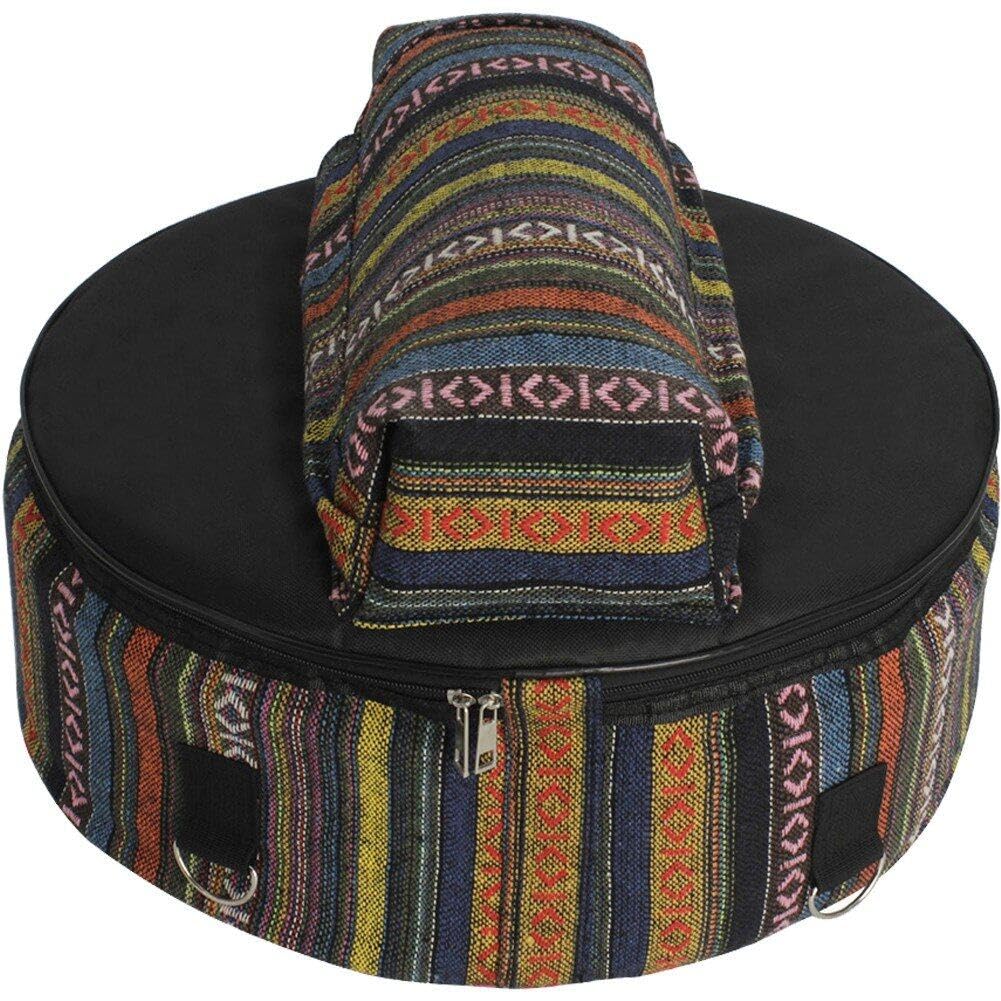 Danlai Snare Drum Bag Ethnic Style Pattern Drum Backpack Waterproof Oxford Fabric Snare Drum Case Percussion Instrument Accessories