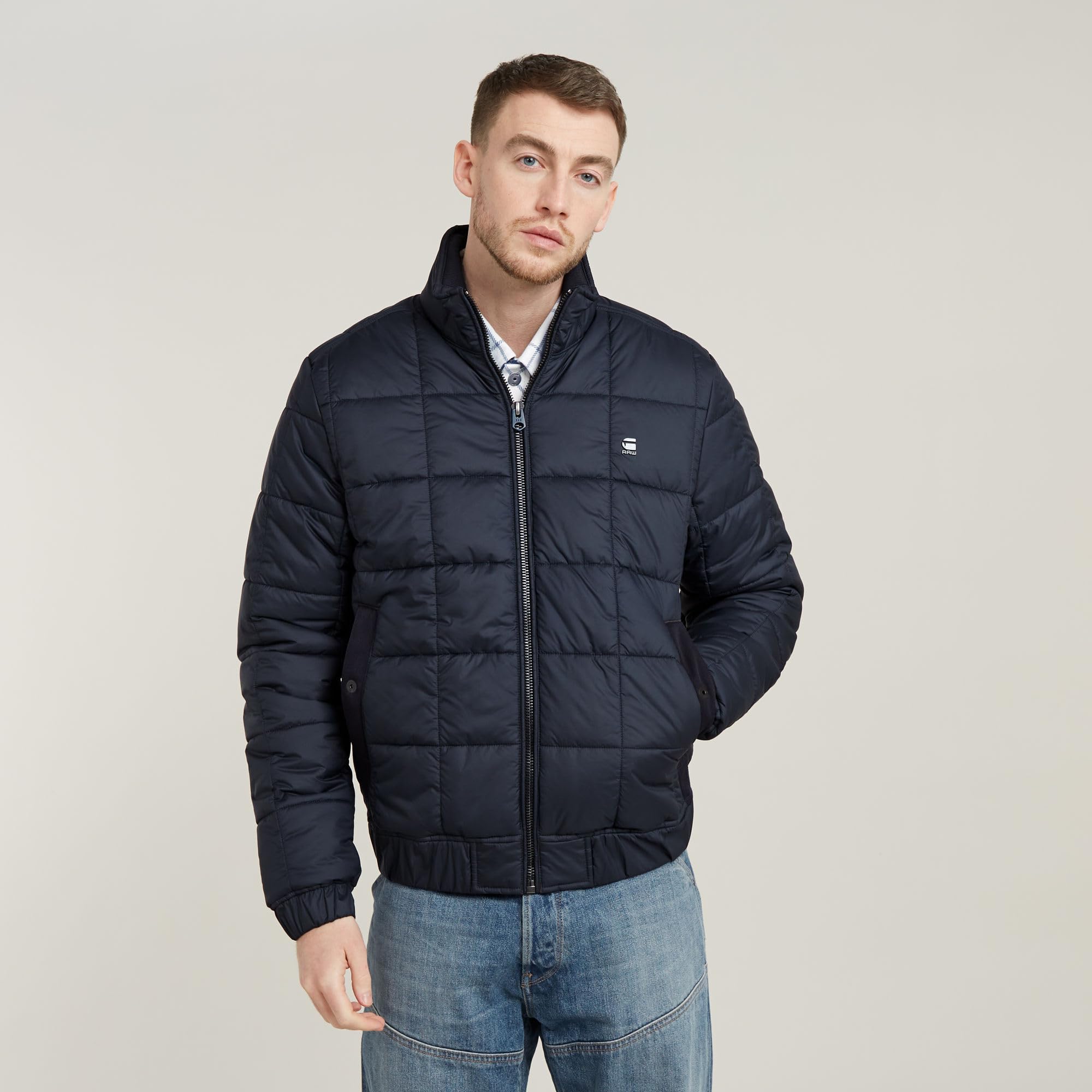 G-Star RAW Meefic pikowana kurtka, Niebieski (salute D25369-B958-C742), M