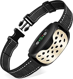 Anti Barking Dog Collars, Bark Collar Stop Dog Barking with Vibration & Beep Modes Harmless Training Dog Collar for Small Medium Large Dogs No Bark Collar Rechargeable IP67 Waterproof Humane