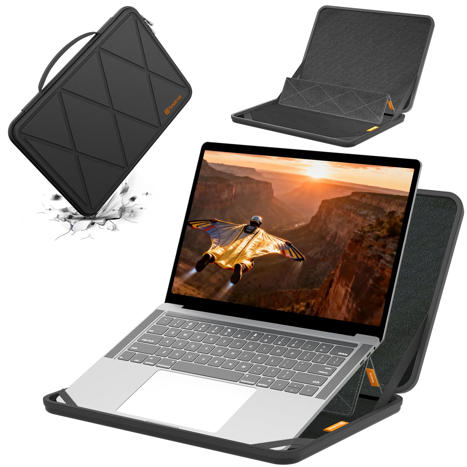 Smatree MS85T Twarda osłona 15,6 cali Etui na laptopa pasujące do HP Laptop 15/HP 255 G9, DELL Latitude, MSI Modern 14/15/15 H, dla ACER Aspire 3/5/Go 15/Vero Green