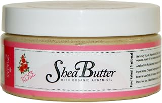 Zakia's Morocco Argan Oil Shea Butter - 8 oz - Rose Scent from