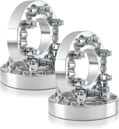 Customadeonly Adaptadores de rueda de 2 pulgadas (1.969 in) de 6 x 139.7 a 6 x 127 o 6 x 135 a 6 x 127 (cubeta a rueda) compatibles con Ford F150
