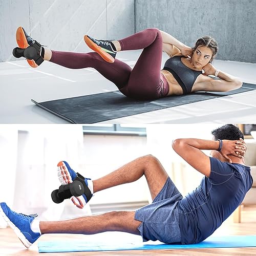 Miniatura 7 de Accesorio para mancuernas para entrenamiento de piernas, correas de sujeción para mancuernas de pie de mono para entrenamiento de gimnasio y