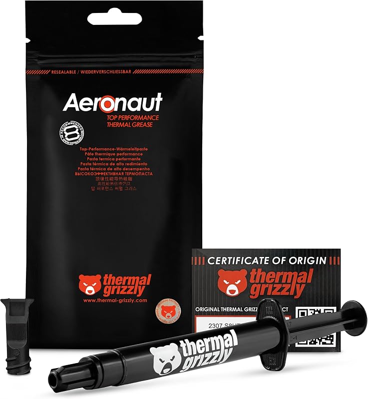 Thermal Grizzly Aeronaut 3,9 gramos/1,5 ml pasta térmica de alto rendimiento