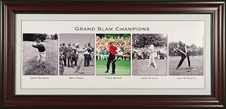 Golf’s Grand Slam Champions Panoramic - Golf Plaques and Collages