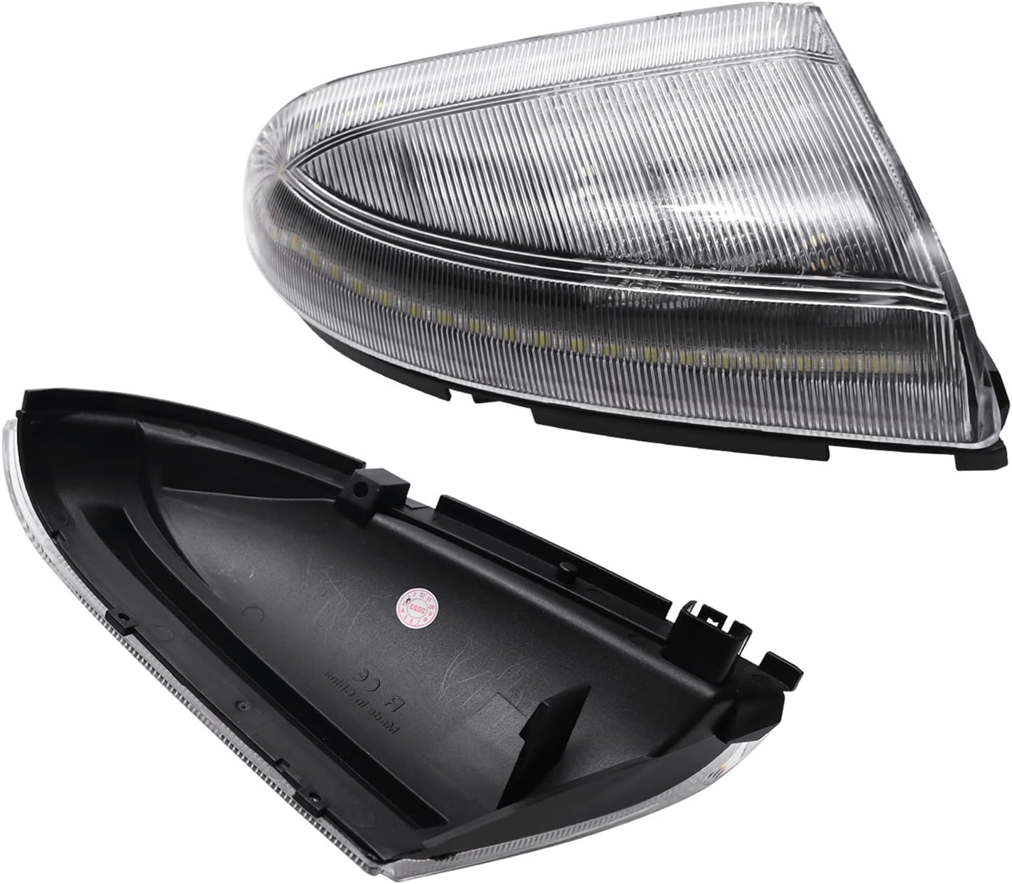 Switchback LED Side Mirror Signal Light Compatible with 2009-2018 RAM 1500/2010-2018 RAM 2500 3500, Sequential Dynamic Amber Turn Signal Blinker Lamp, White Puddle Light