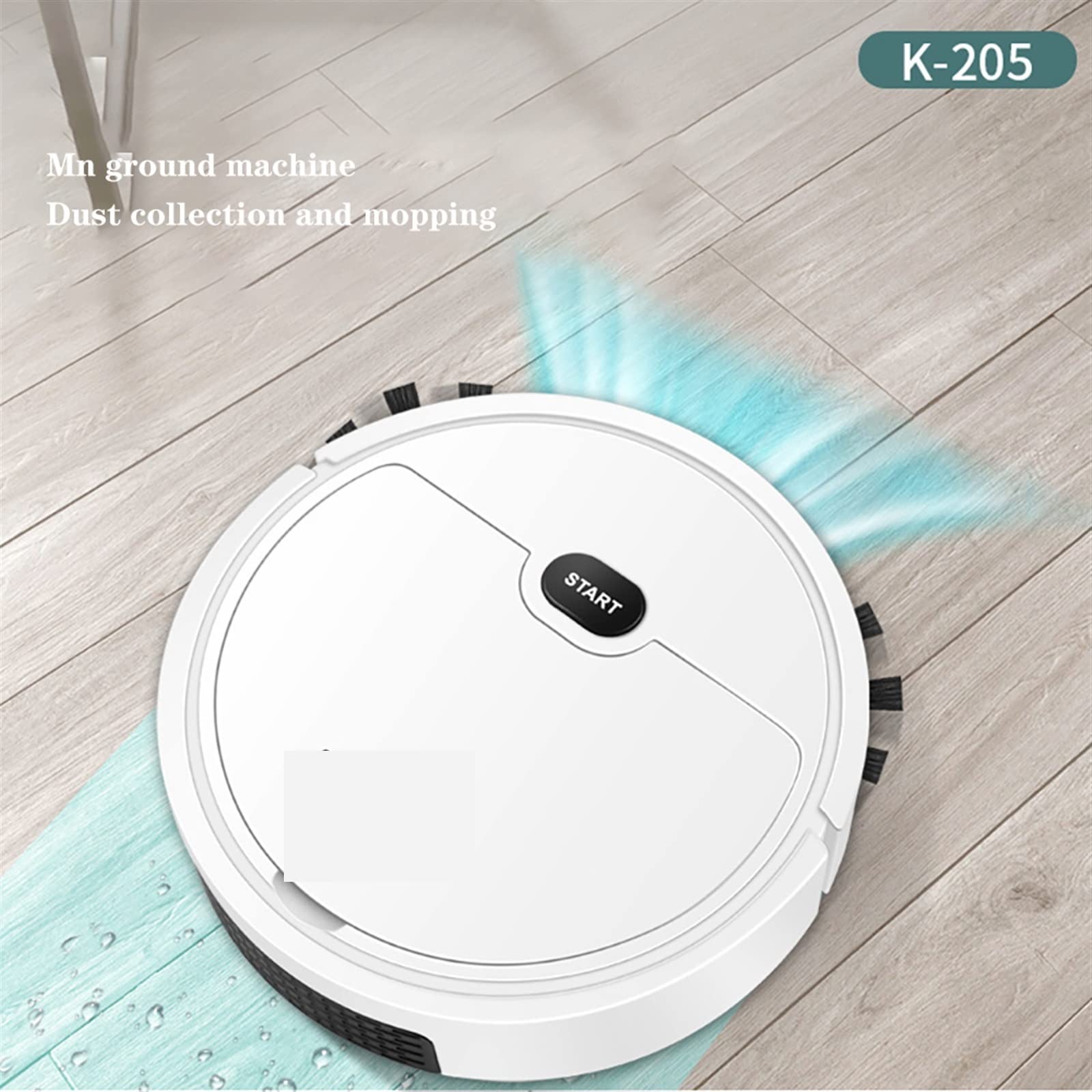 DieffematicJQX Odkurzacz automatyczny Robot Odkurzacz Bezprzewodowa maszyna podłogowa Sprzęt AGD Czyszczenie Zamiatanie Odkurzacz Gospodarstwo domowe (Color : White)