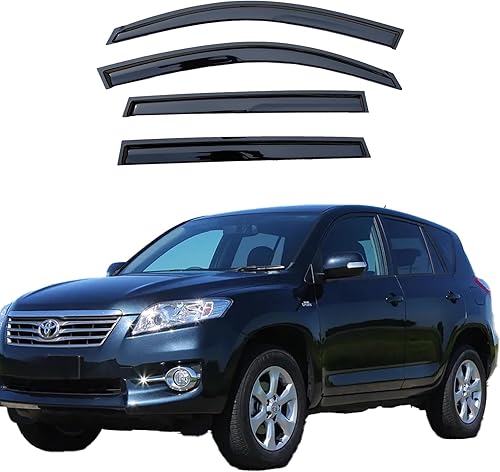 Miniatura 6 de LIKDIKDIK Visera adhesiva para ventana compatible con Honda Accord Sedán 2018-2023, deflector de ventana de ventilación lateral, protector de