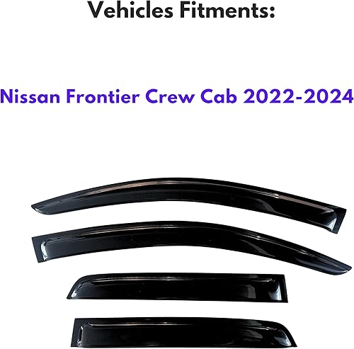 Miniatura 389 de KPY Moldura deflectora de viento con protección contra la lluvia compatible con Mazda CX-3 2016-2021 (CX3), 4 unidades, para ventana lateral