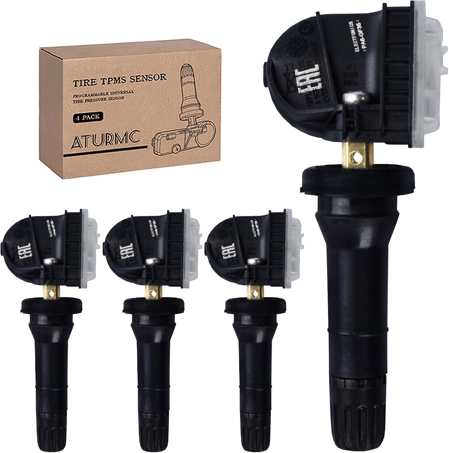 Set of 4 TPMS Sensor Tire Pressure Monitoring Sensor 315MHz Compatible with Subaru Crosstrek Outback Chipeng XV Impreza Forester W Suction X Lion Replaces# 28103FL000