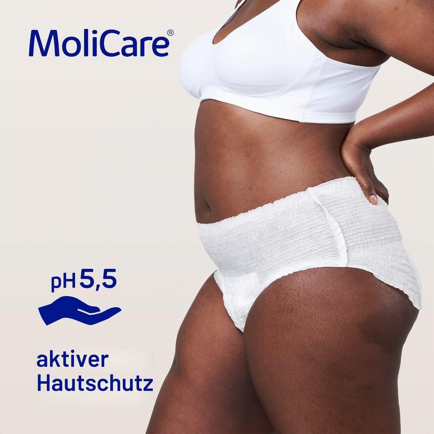 MoliCare Premium Mobile Einweg-Inkontinenzhosen: für Damen und Herren mit Inkontinenz; 6 Tropfen, Größe L, 4 Packungen mit je 14 Paar (56 Stück)