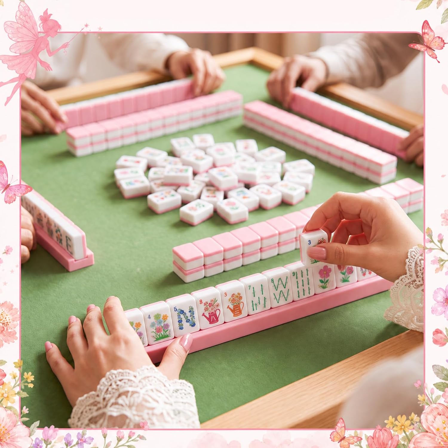Faery American Mahjong Tiles set details