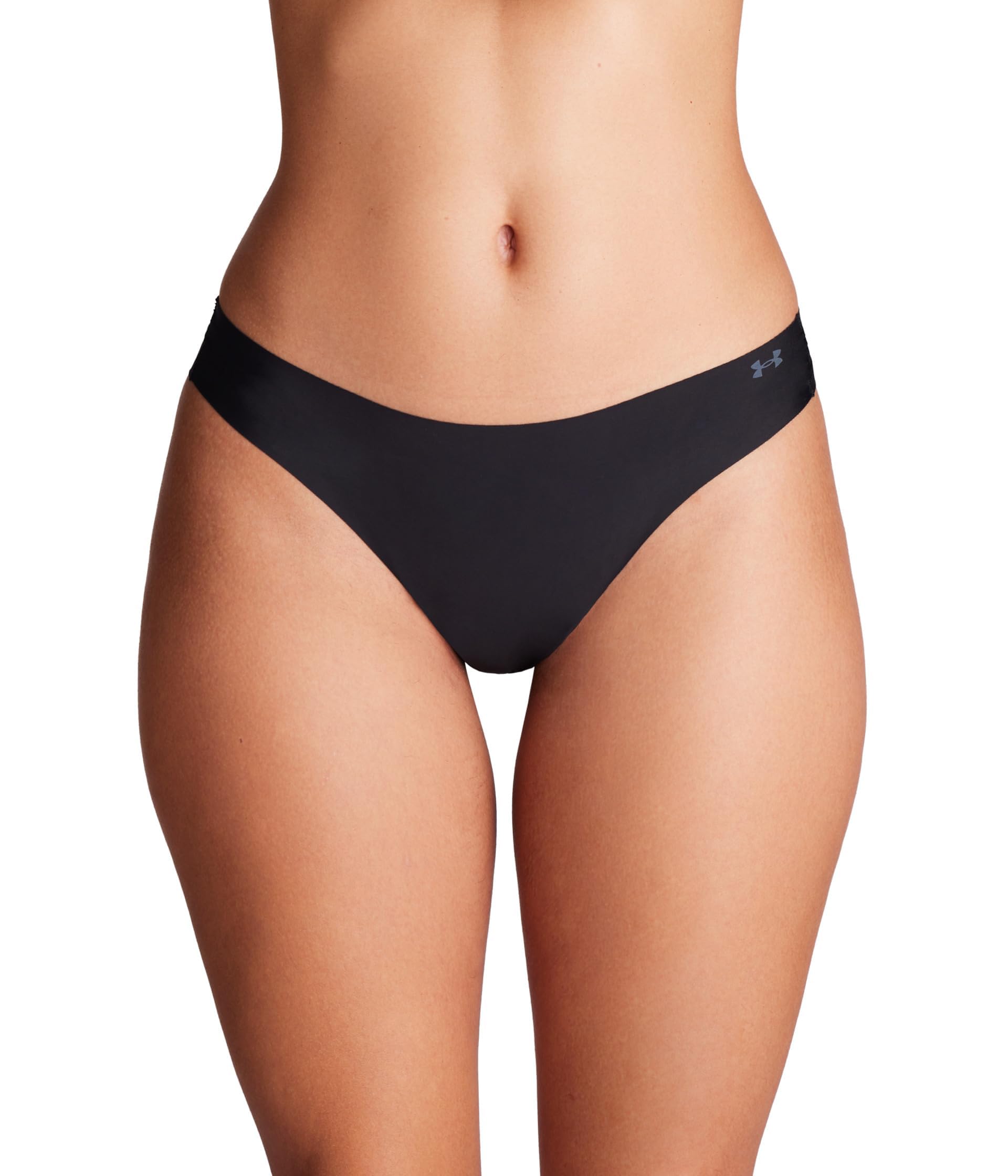 Under Armour 3-Pack Pure Stretch No Show Thong Underwear XS Negro para Mujer