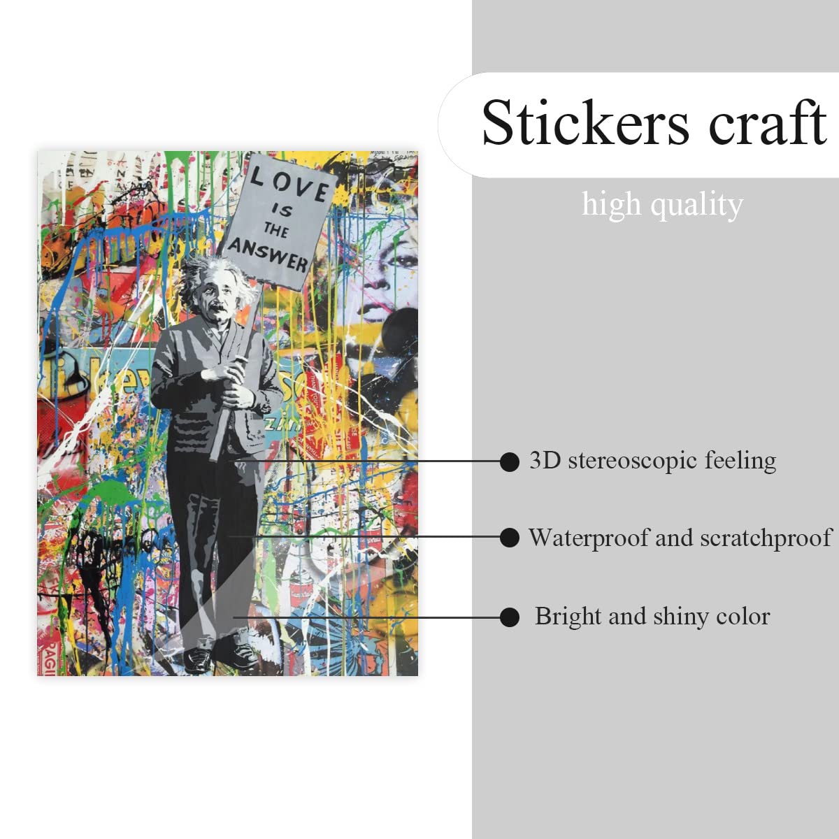 Amazon.co.jp: クリスタルステッカー バンクシー Banksy