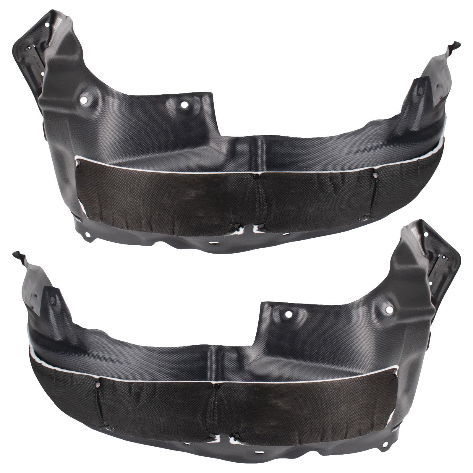TRQ Front Inner Fender Liner Set Compatible with 2015-2017 Lexus NX200t NX300h LX1248135 LX1249135