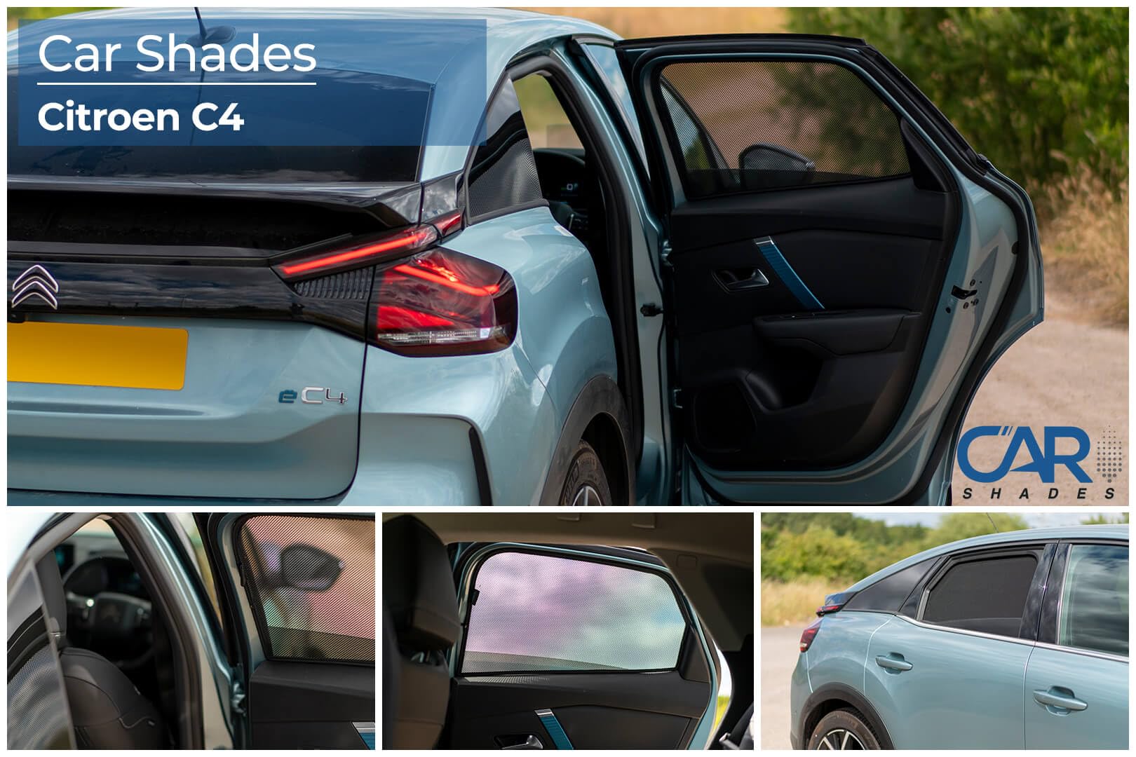 Car Shades Jeu de Pare-Soleil sur Mesure pour Voiture