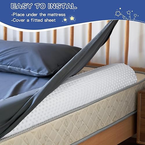Miniatura 5 de Parachoques de cama para niños pequeños, riel de cama de espuma para niños pequeños, 1 paquete de rieles de cama para Queen, King, individual, cama