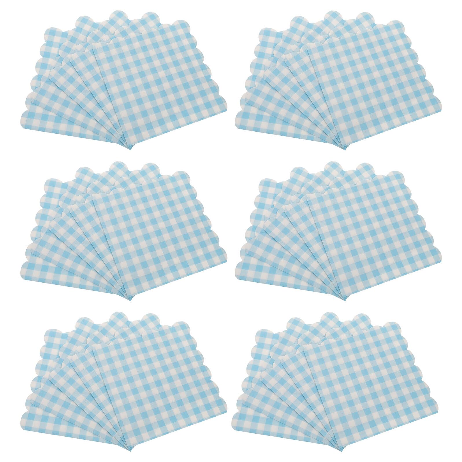 Serviettes de mariage à carreaux MAGICLULU de 100 pièces pour embellir vos tables de buffet