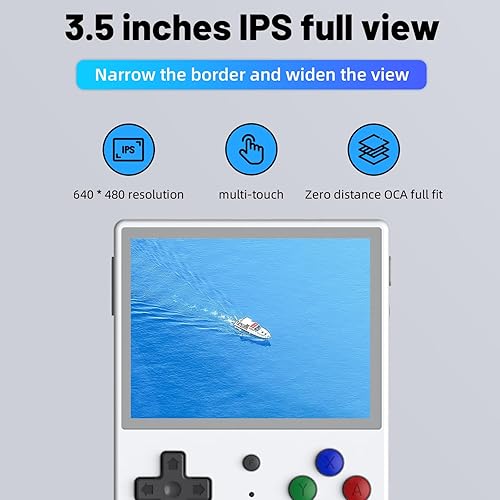Miniatura 2 de RG353V Consola de juegos portátil RG353V Consola de videojuegos 3.5 "Pantalla IPS Android 11 y sistema Linux RK3566 64bit Reproductor de juegos