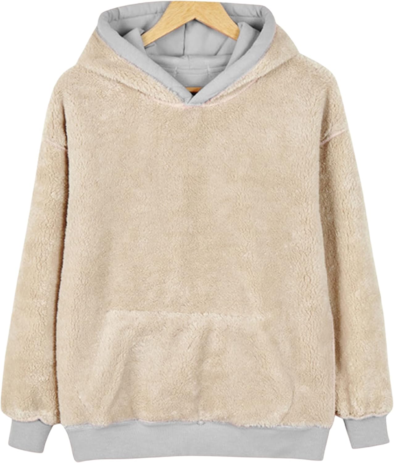 Yeokou Women's Winter Hoodies Pullover Sherpa Fleece Warm Heavyweight Sweatshirt - Image 5