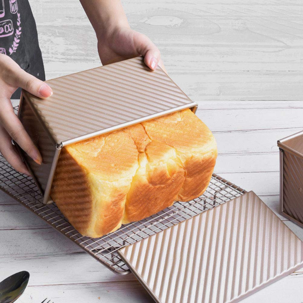 Stampo Per Pane E Toast Ondulato UPKOCH - Teglia Da Forno In Carta Antiaderente 14x9,5x5 Cm - Confezione Da 6 Pezzi, Usa E Getta