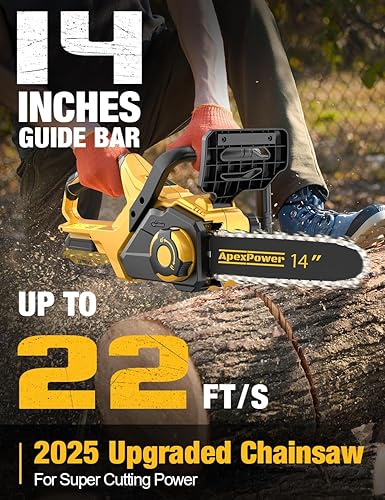 Miniatura 3 de Motosierra eléctrica sin escobillas de 14 pulgadas inalámbrica para batería Dewalt de 20 V, motosierra compacta con engrasador automático, retroceso