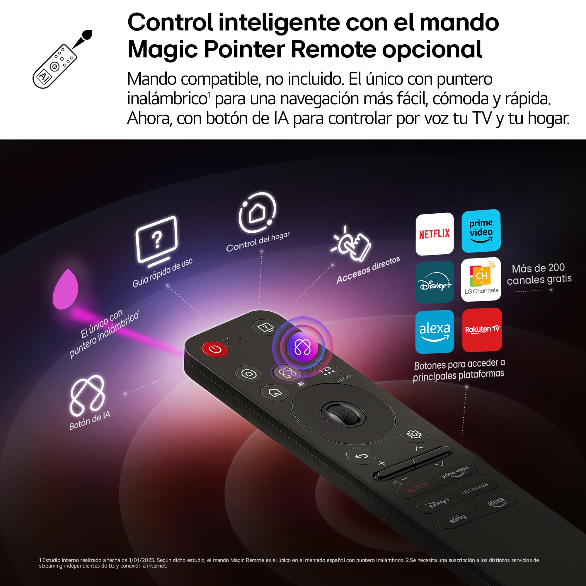 LG 43UA73006LA - TV 43", UHD 4K, WebOS 25, Ultimate IA, HDR10 Pro, Super Upscaling, Dolby Digital Plus, Google Assistant, Negro