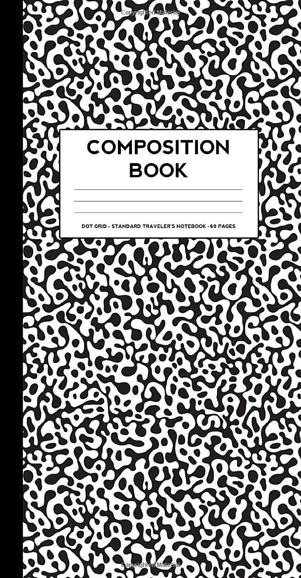 Composition Book: Small Dot Grid notebook (Standard Traveler's Notebook Sized )