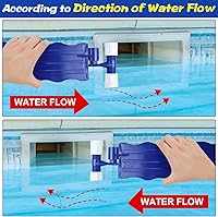 Vista 2 de Protector de desnatador de desechos de plástico, desnatador de hojas de piscina manos libres, funciona con la mayoría de los sistemas de skimmer