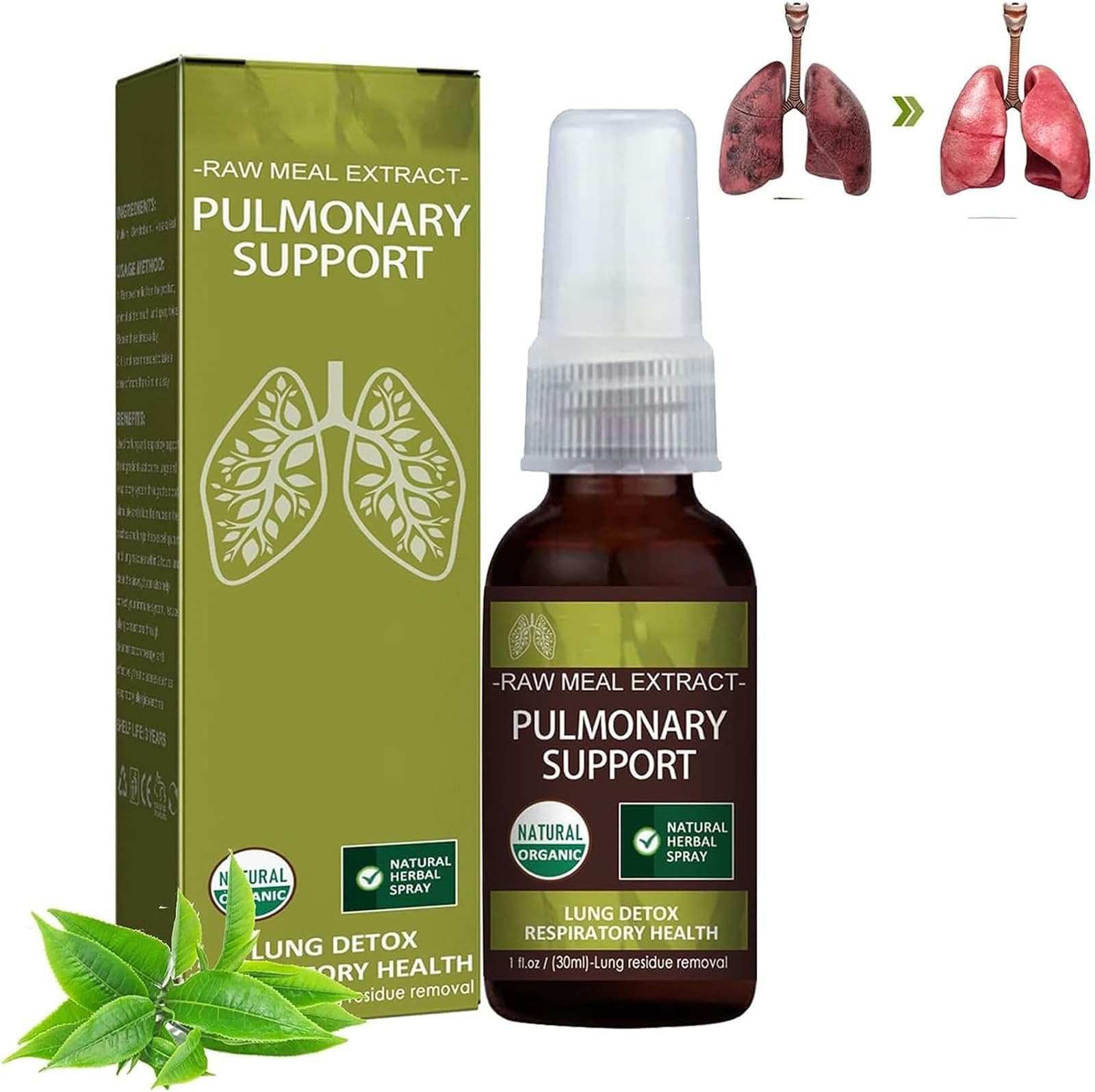 2023 New Lung Cleanse Mist Breath Detox Herbal Lung Cleansing Spray Herbal Care Essence Natural Herbal Lung Essence Powerful Lung Support & Cleanse & Respiratory