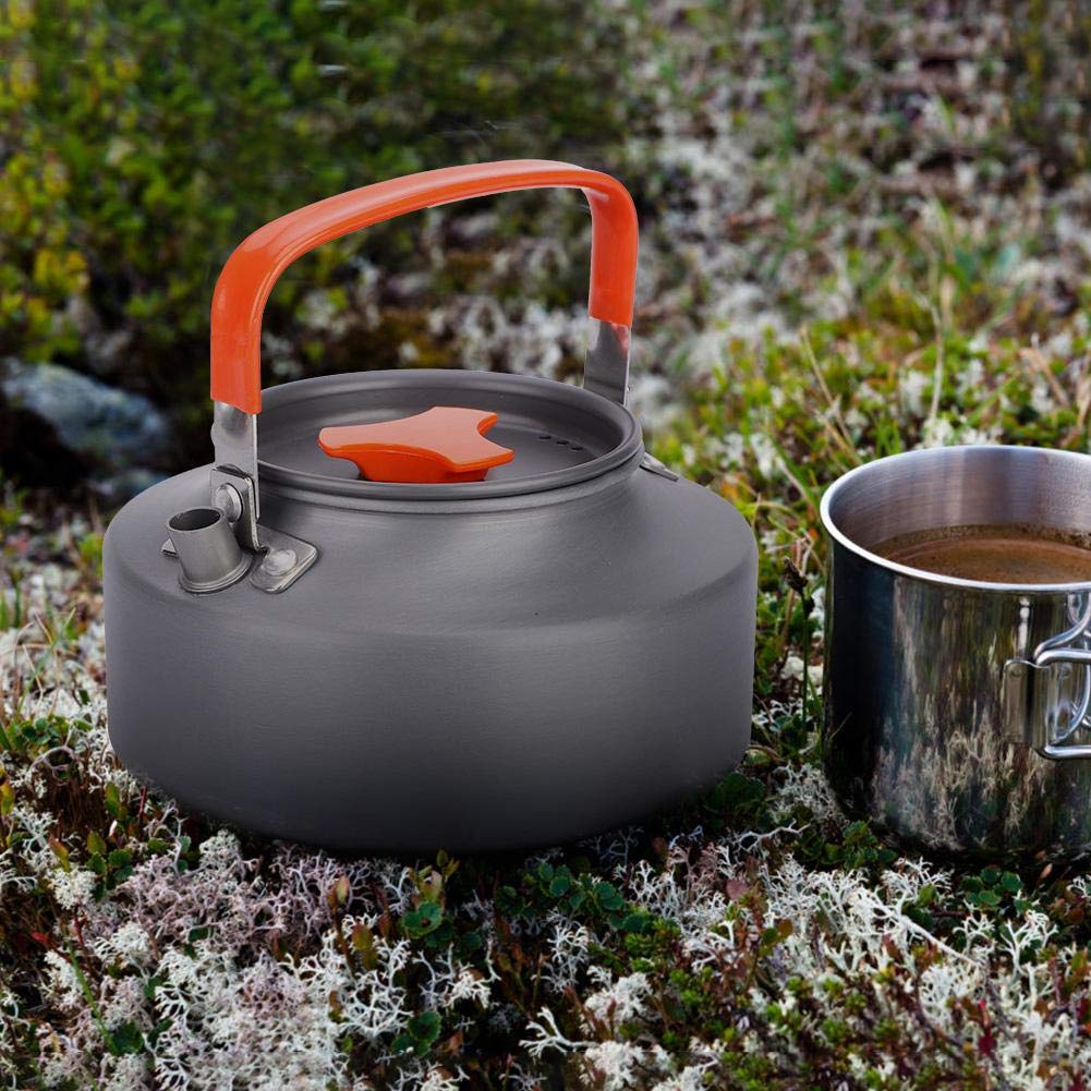 Keen so 1.1L Teiera in Alluminio Teiera da Campeggio sul Fuoco Stufa Top Teiera Bollitore caffè Teiera per Campeggio Escursionismo Cucina