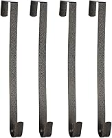 Vista 23 de Sattiyrch Colgador de corona de 15 pulgadas para puerta delantera, colgador de puerta de acero resistente para corona, gancho para colgar sobre