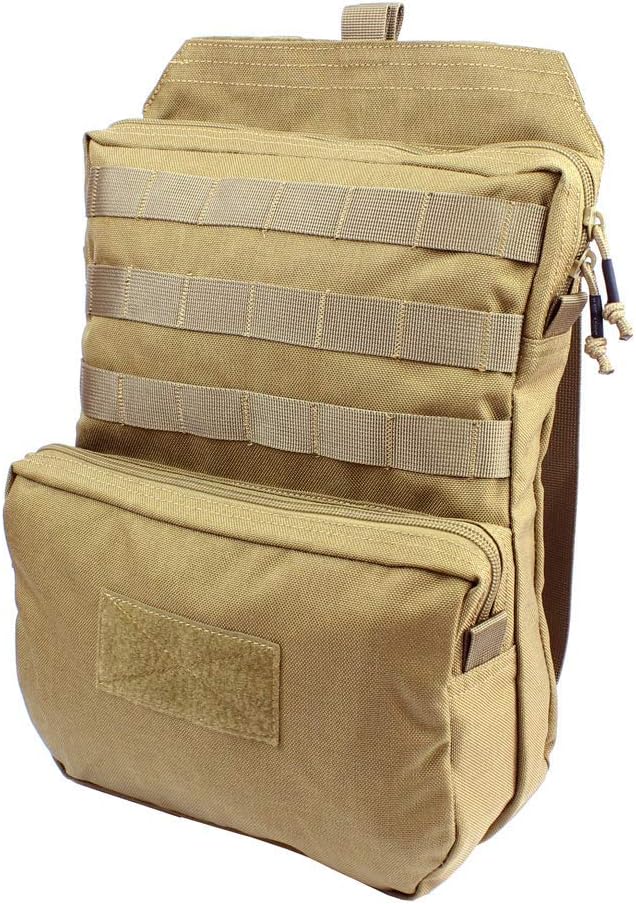 Tactical Molle Hydration Carrier (Bladder is not Included), Tactical Mobility 3-Liter Hydration Pack for Hiking, Biking, Climbing