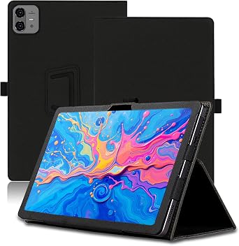 Case for Teclast Artpad Pro 12.7 inch, Teclast Artpad Pro Tablet Case, Folding Stand Protective Cover with Pencil Holder and Wrist Strap, Full Protection. Black