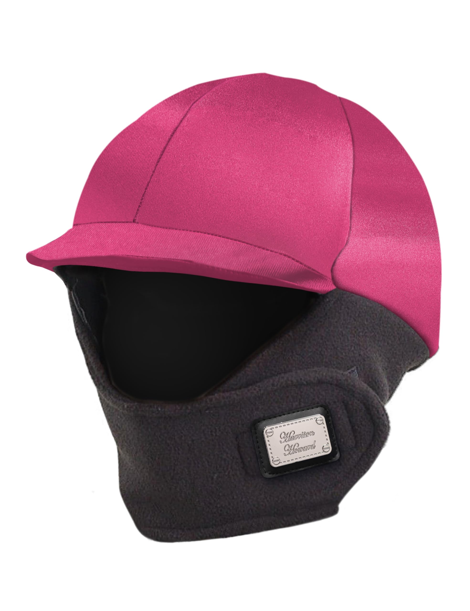 Harrison Howard Equestrian Helmet Cover with Fleece Neck Winter Riding Helmet Cover