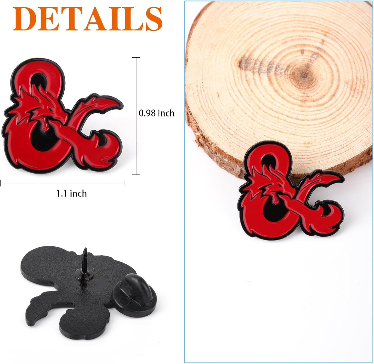 DND Dragon Stickers 100 Pcs (with a Pin) Cute Gaming Vinyl Decals Gifts Merch Party Supplies for Water Bottle Skateboard Luggage Scrapbook Kids Teens Adult - Image 5