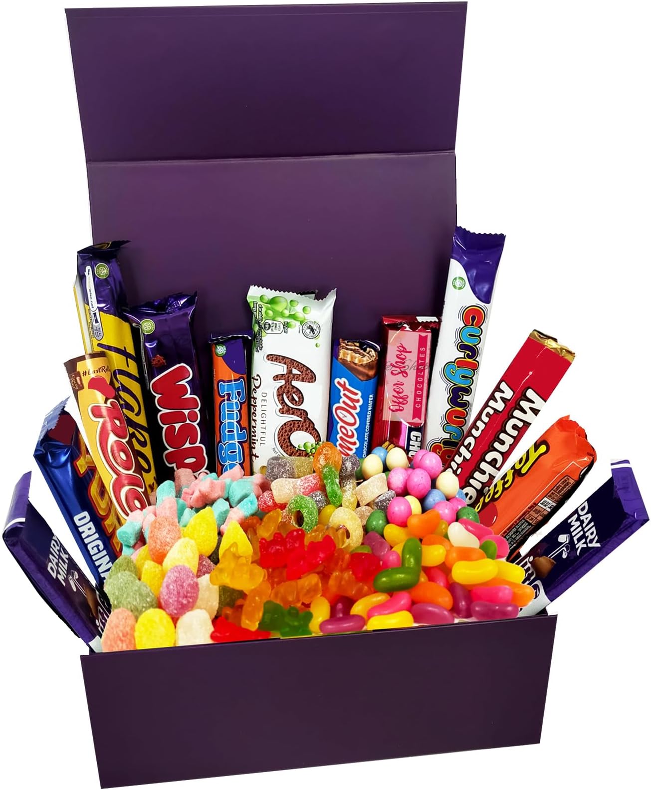 Mega Chocolate and Sweets Hamper - Delicious Chocolate Bars Presented Well in Gift Box | Excellent Birthday Gift with Pick n Mix Sweets