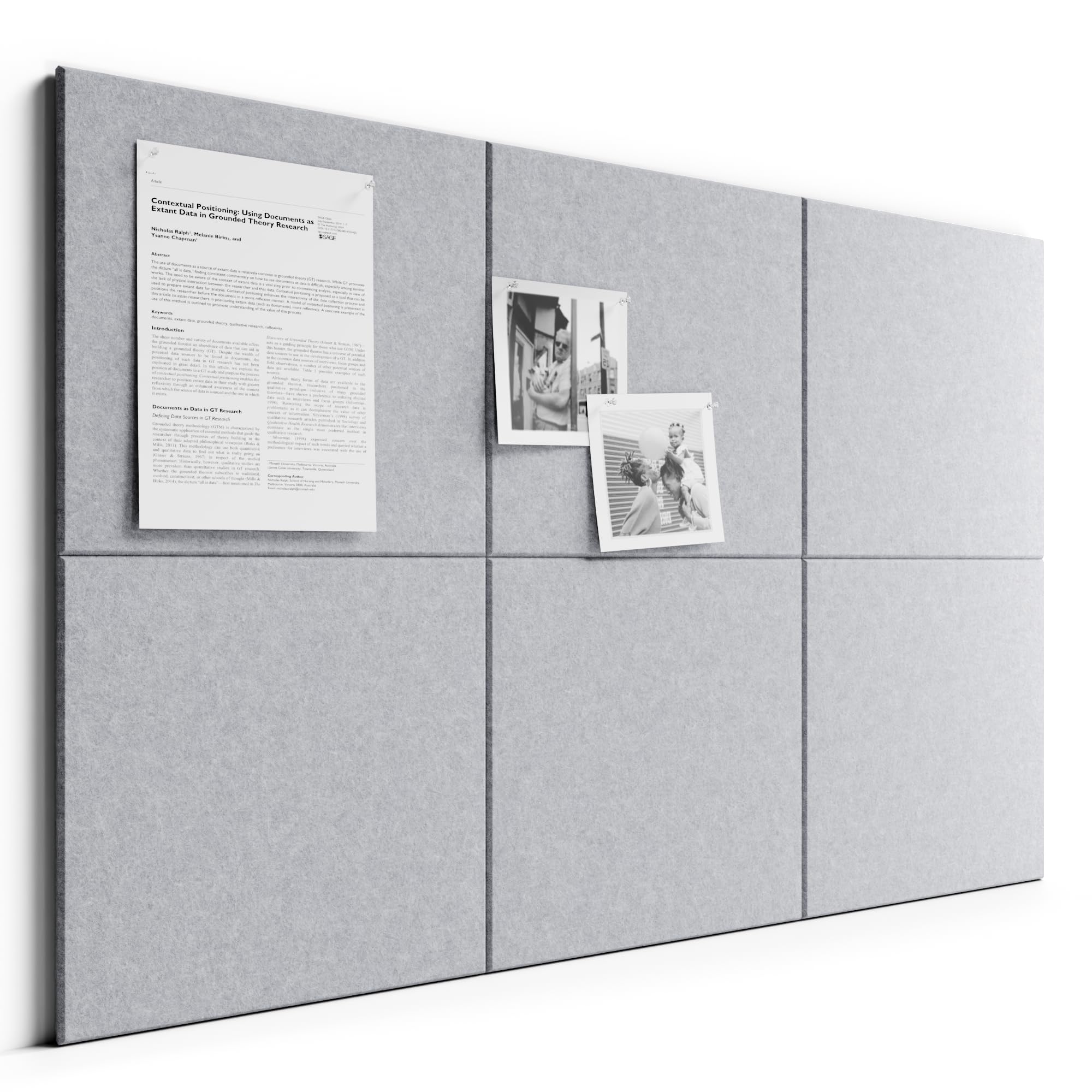 Bumusty 12er-Pack Filz-Pinnwand Lamellen-Optik 120 x 90cm,Alternative zu Korktafel,Inkl.70 Klebestreifen,Memoboard,Fotowand & Visionboard Für Büro,Kinderzimmer & Klassenzimmer