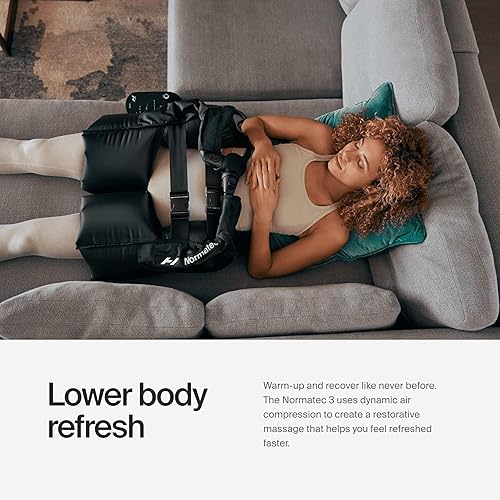Miniatura 5 de Hyperice Normatec 3 - Sistema de recuperación con tecnología patentada de masaje de compresión dinámica (Normatec 3 Parte inferior del cuerpo