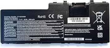 11.4V 30Wh 2600mAh CF-VZSU0QW CF-VZSU0QJS CF-VZSU0QK CF-VZSU0QQ Laptop Battery Compatible with Panasonic ToughBook CF-20 CF-VEK20, Toughpad FZ-A2 FZ-A2A Series
