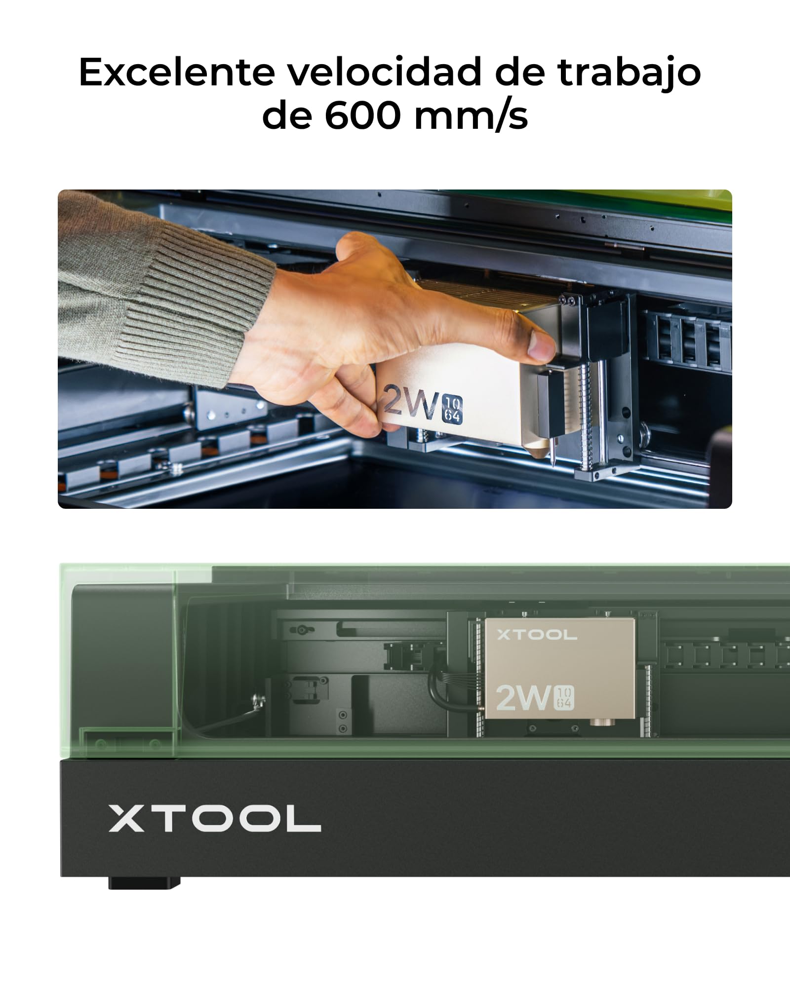xTool 1064nm Módulo Láser Infrarrojo Sólo para xTool S1 Grabador Láser, Grabado en la Mayoría de los Metales