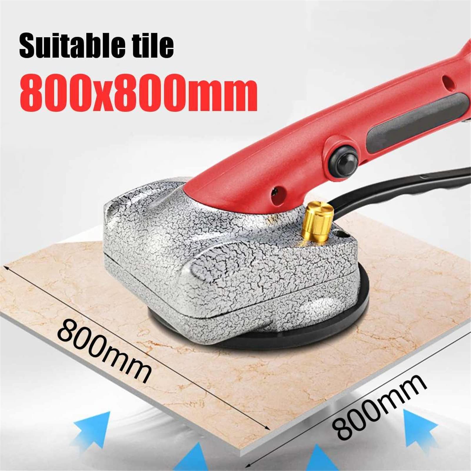 Machine de nivellement de Carreaux de vibrateur 1000W Machine de Carreaux de carrelage Vibreur de Carreaux Ventouse réglable Protable Vibreur de Sol Automatique Leve