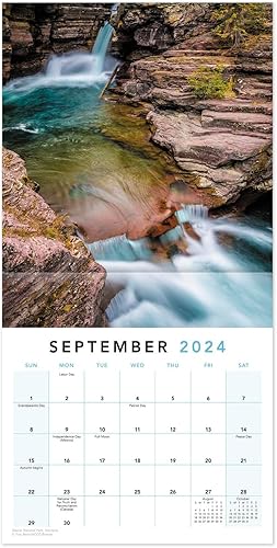 Miniatura 8 de 2024 National Parks Mini Monthly Wall Calendar, 7" x 7" (DDMN992824)
