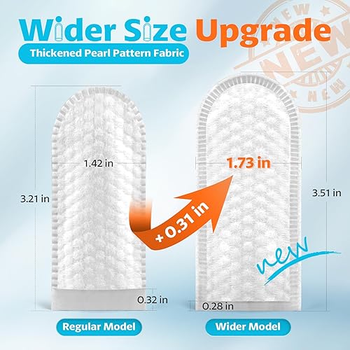 Miniatura 2 de OBSEDE Toallitas para orejas para perros, kit de limpieza de dedos más amplios, kit de cuidado para perros y gatos, control de olores calmante y