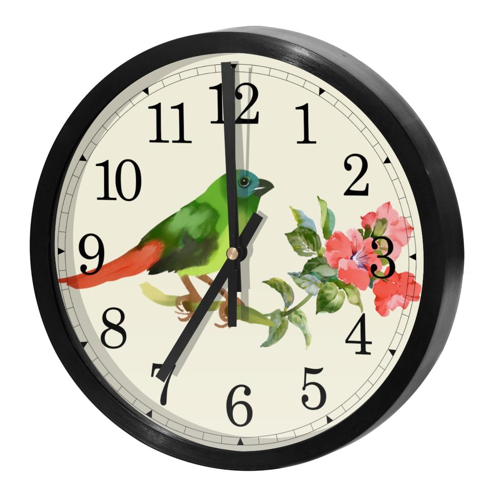 Horloge murale mécanique quartz à mouvement continu pour bureau et école