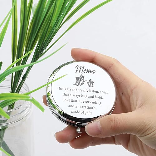 Miniatura 5 de Lywjyb Birdgot Espejo de maquillaje Mema para abuelas cumpleaños de nieta (Mema Mirr)