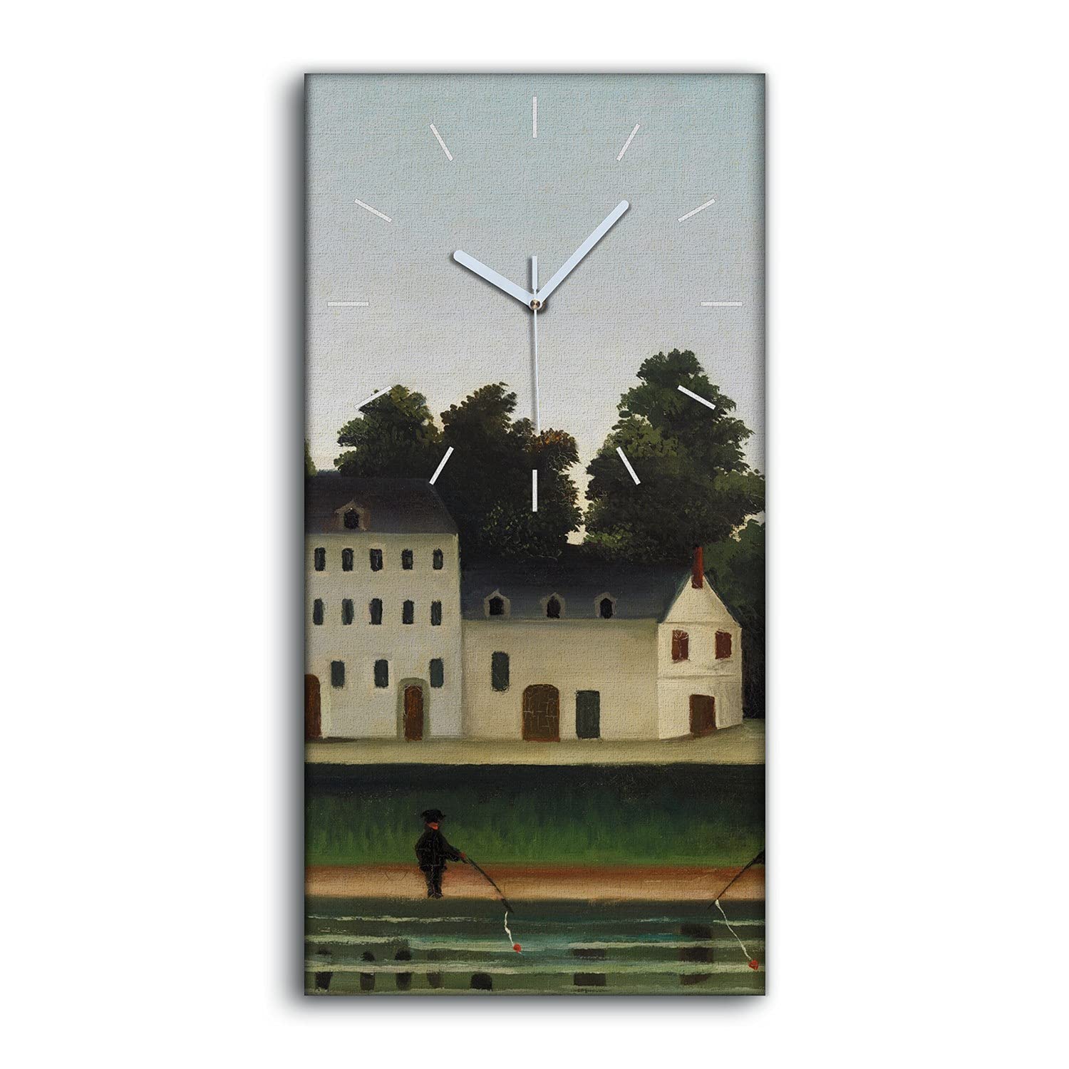 Horloge sur Toile sans Tic-Tac Coloray Tableau Mural Chambre